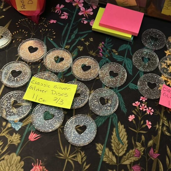 Happy Planner - Classic Glitter Discs Silver - 11CT  3 sets available - Picture 2 of 4